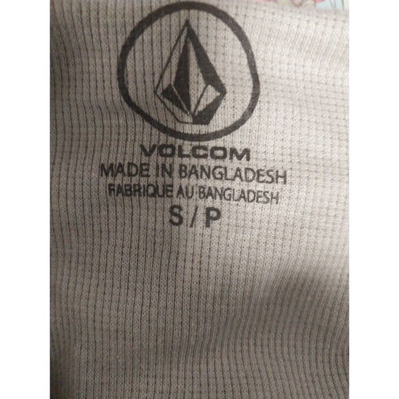 Volcom Nunez Colorblocked Mens hooded Thermal Small Gray - Picture 3 of 5